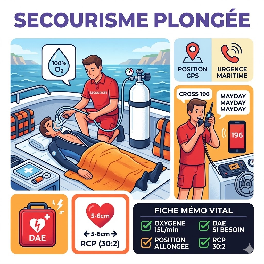 Secourisme plongée SCUBO