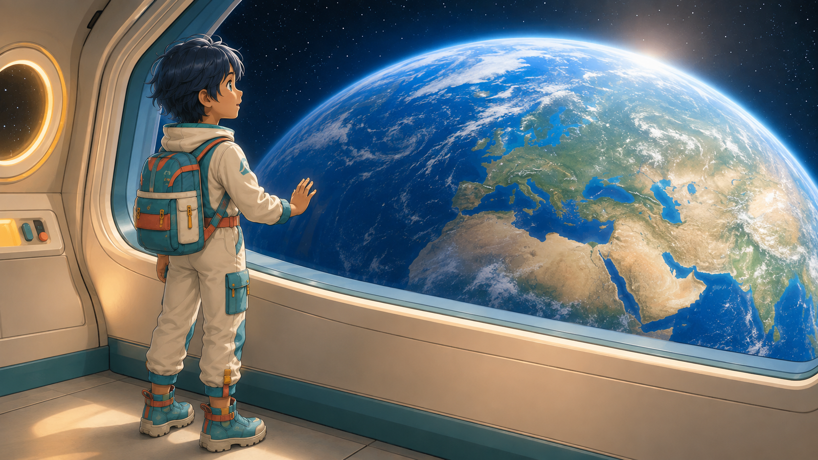 Noki observe la planète Terre depuis l’espace